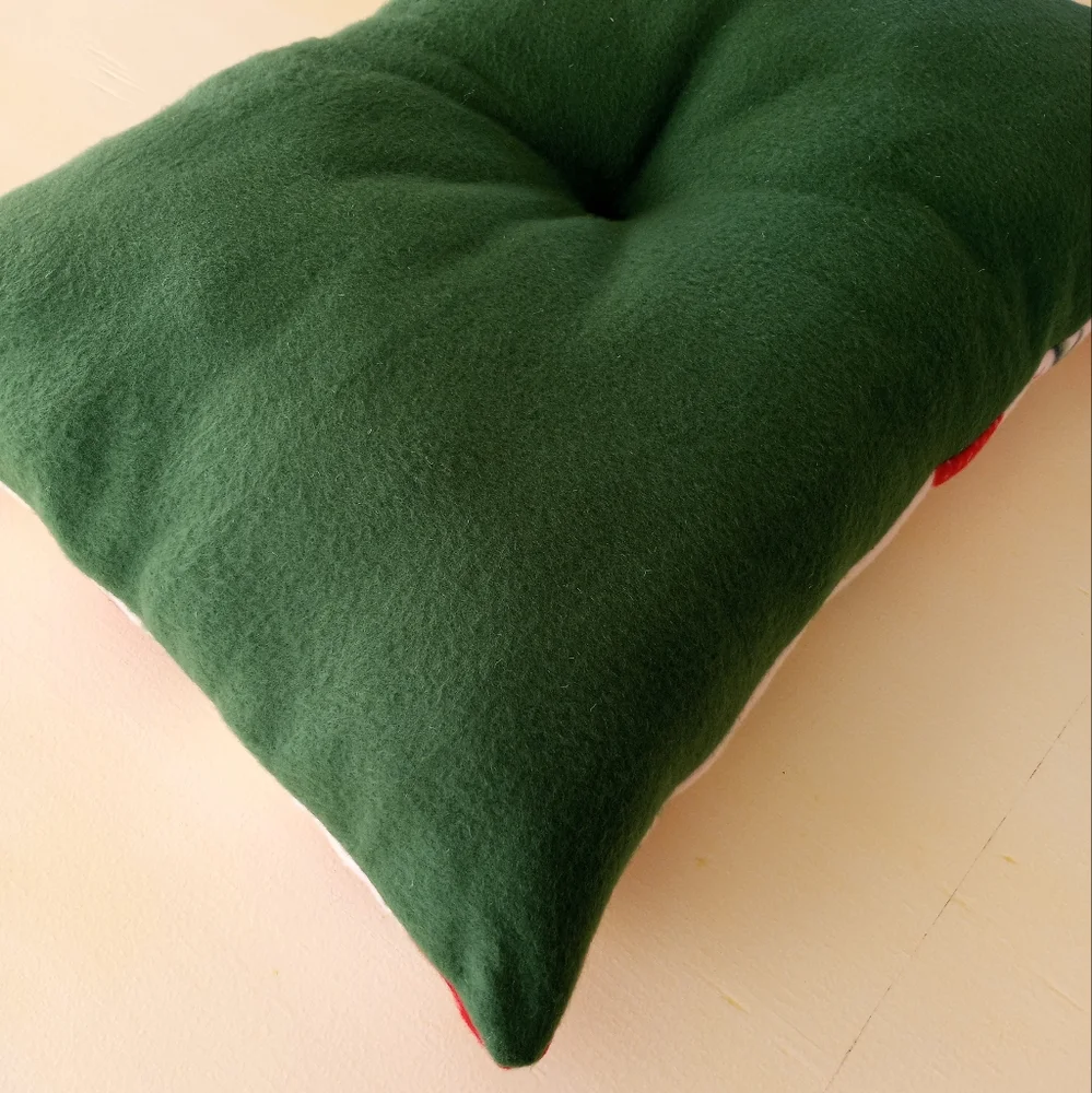 Plush Strawberry Cat Bed Dog Bed Pet Bed Handmade